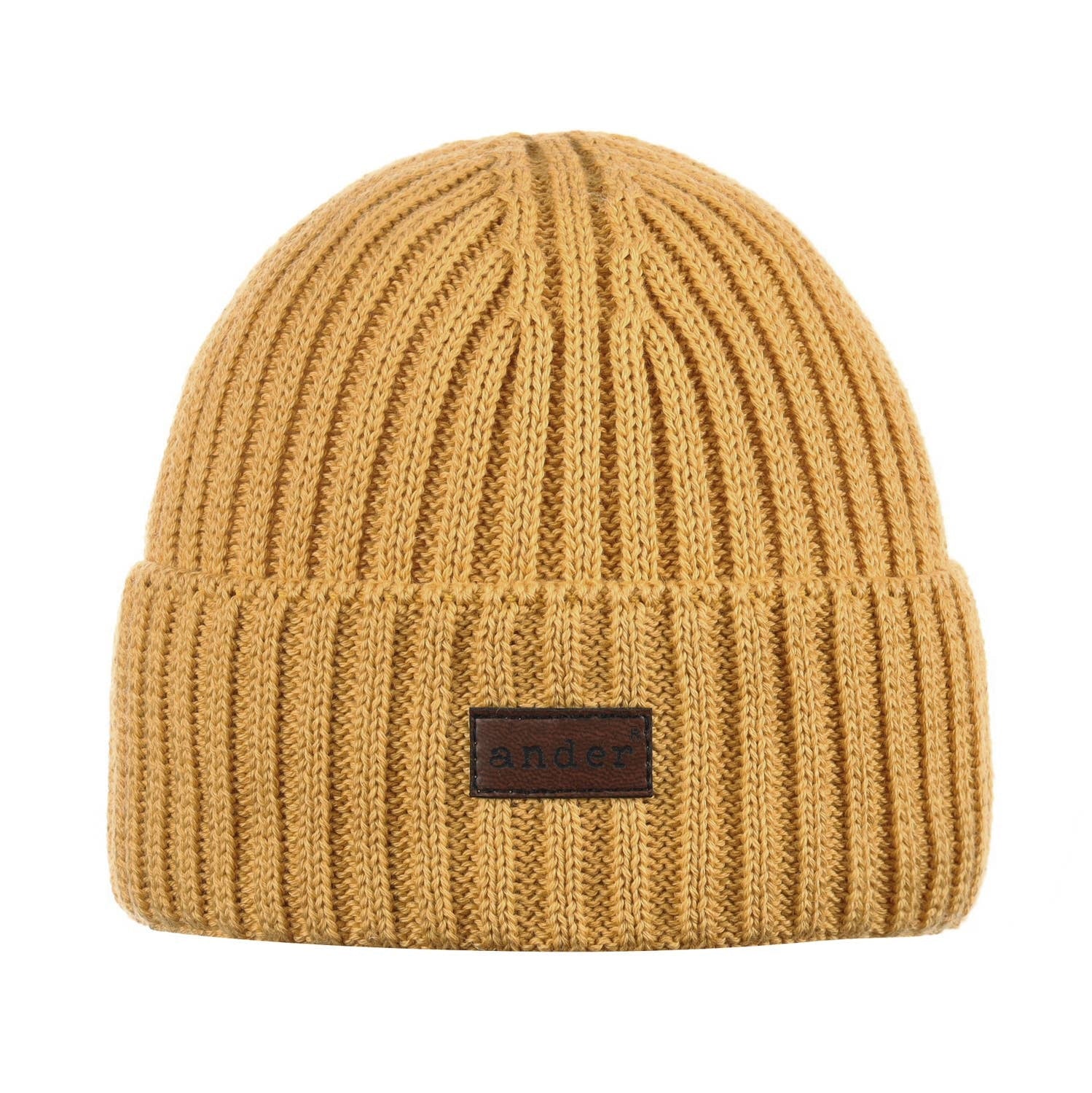 Multicolored Ribbed Beanie by Ander