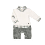 Bebe Sweeny Checkered Flannel Baby Bodysuit