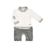 Bebe Sweeny Checkered Flannel Baby Bodysuit