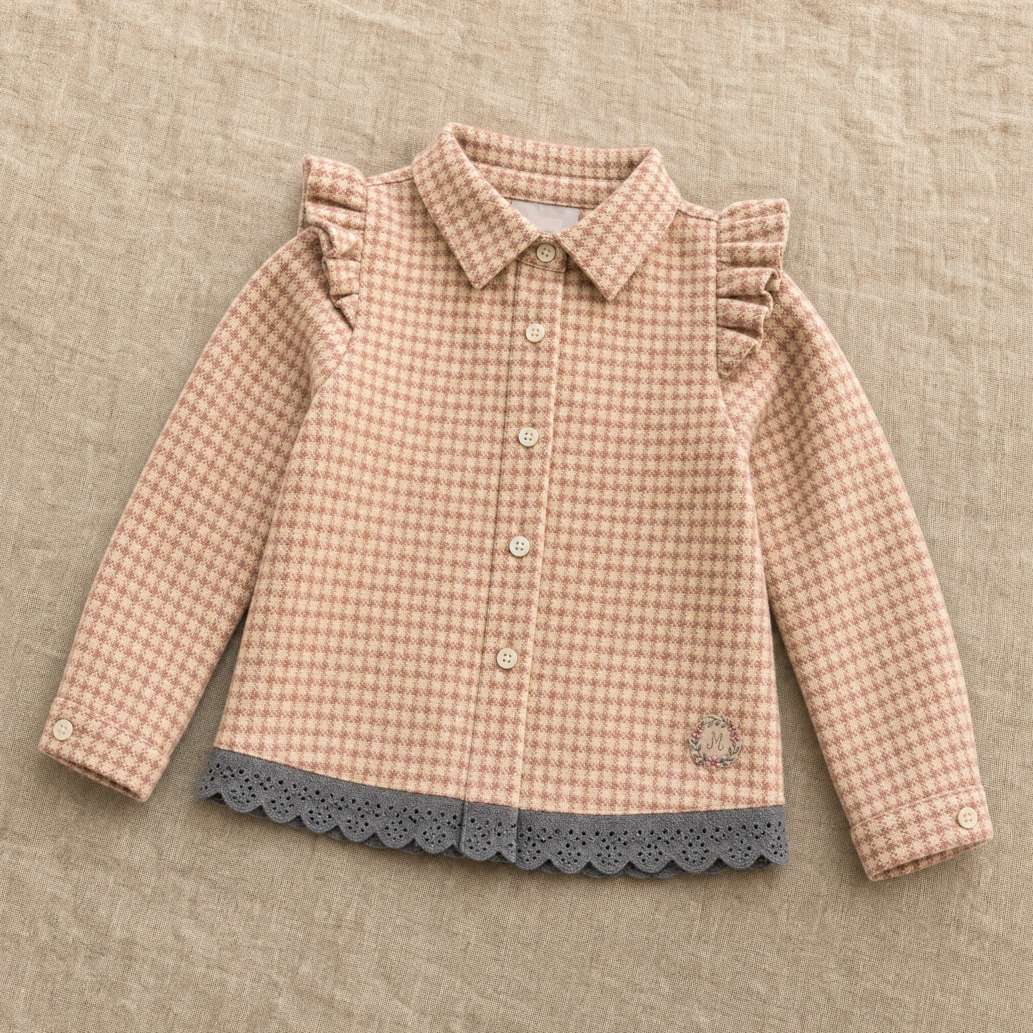 EDNA Flannel Overshirt, Houndstooth | BEBE SWEENY (studio render 0)