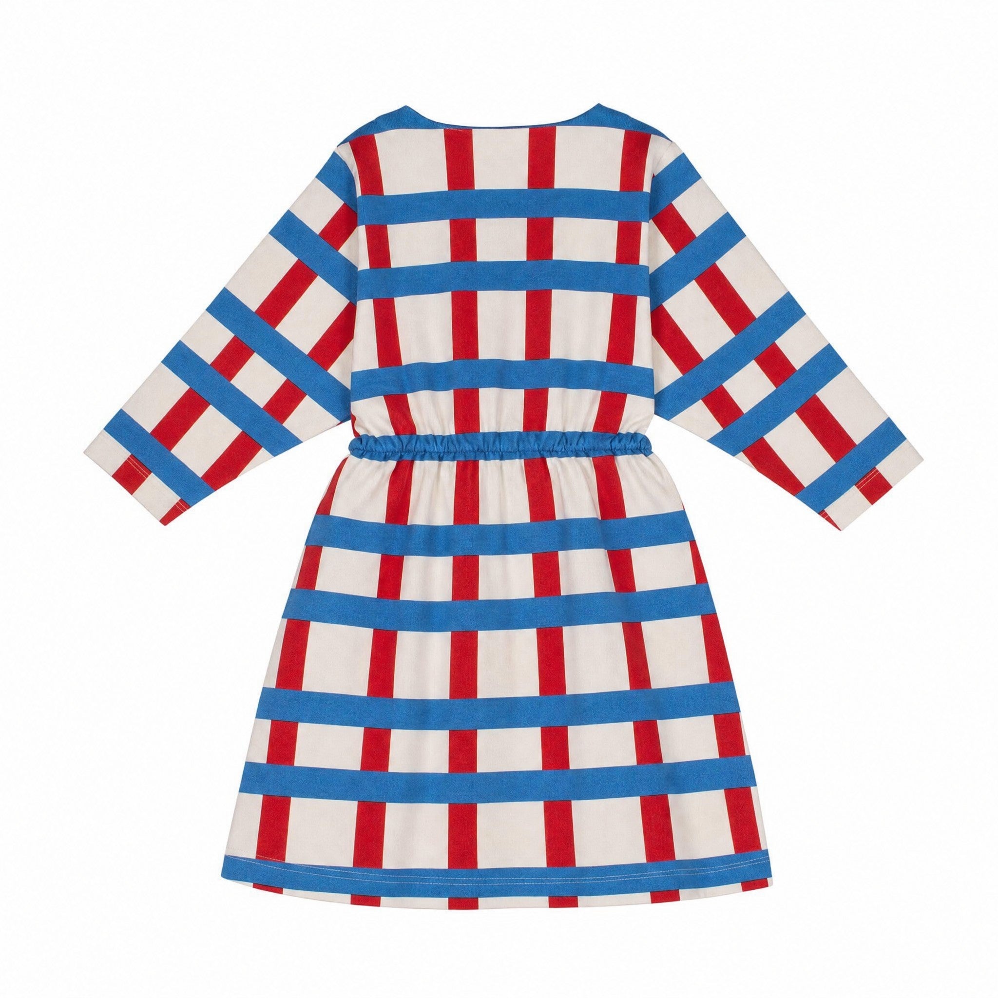 wynken Big Check Foca Dress, back view