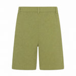 AO76 Boys Cotton Twill Chino Shorts - Army Green, back view
