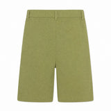 AO76 Boys Cotton Twill Chino Shorts - Army Green, back view