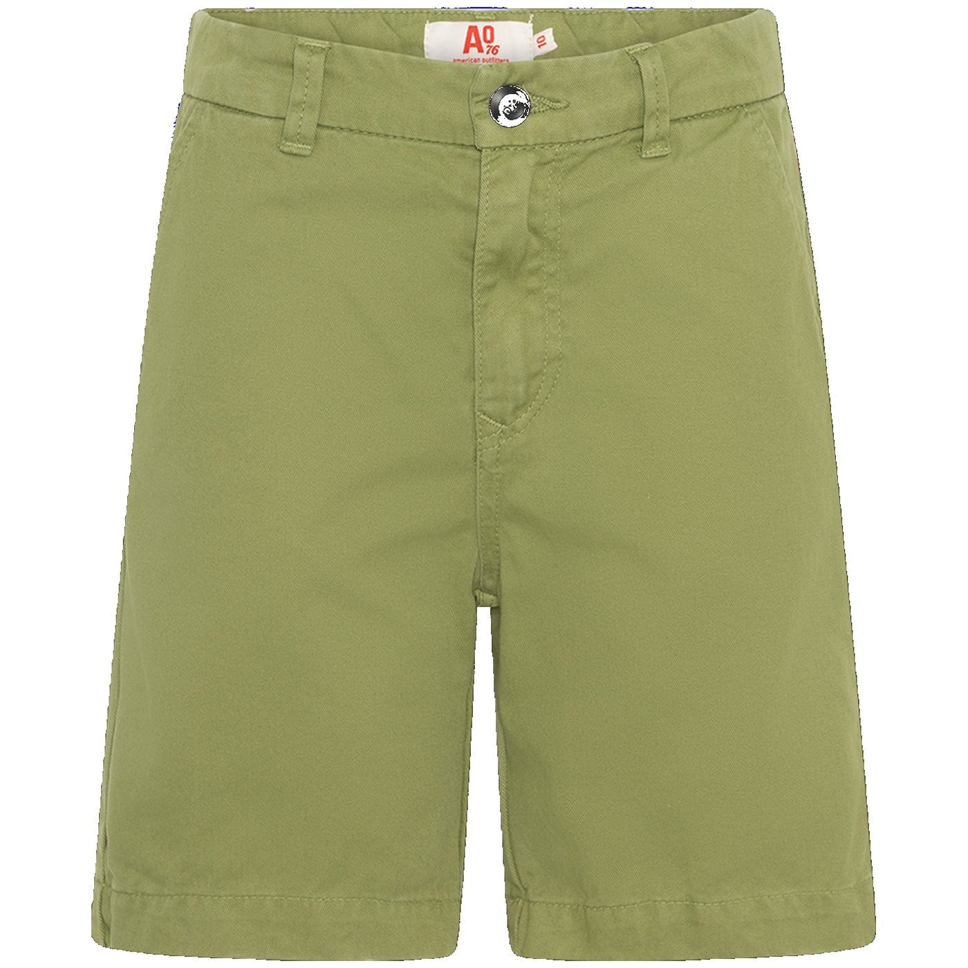 Boys Cotton Twill Chino Shorts - Army Green