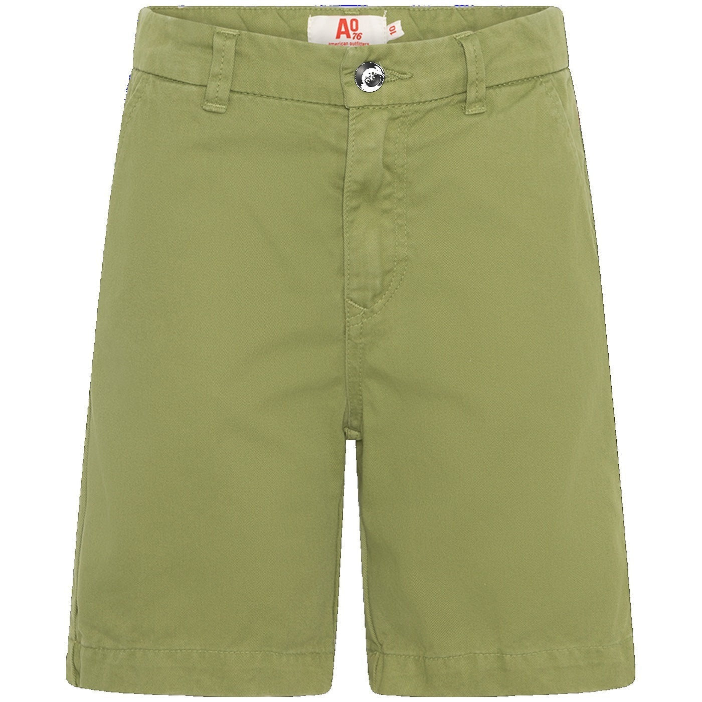Boys Cotton Twill Chino Shorts - Army Green