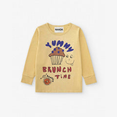 NAADA Yummy Print Long-Sleeve T-Shirt