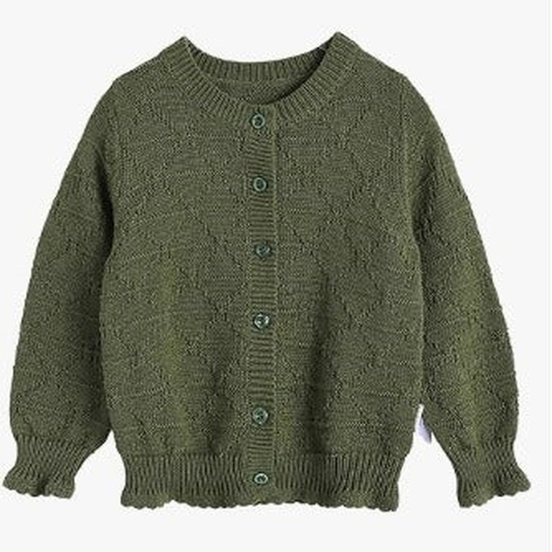 Multicolored Knitted Button-Down Cardigan | AIMAMA - CapuletKids