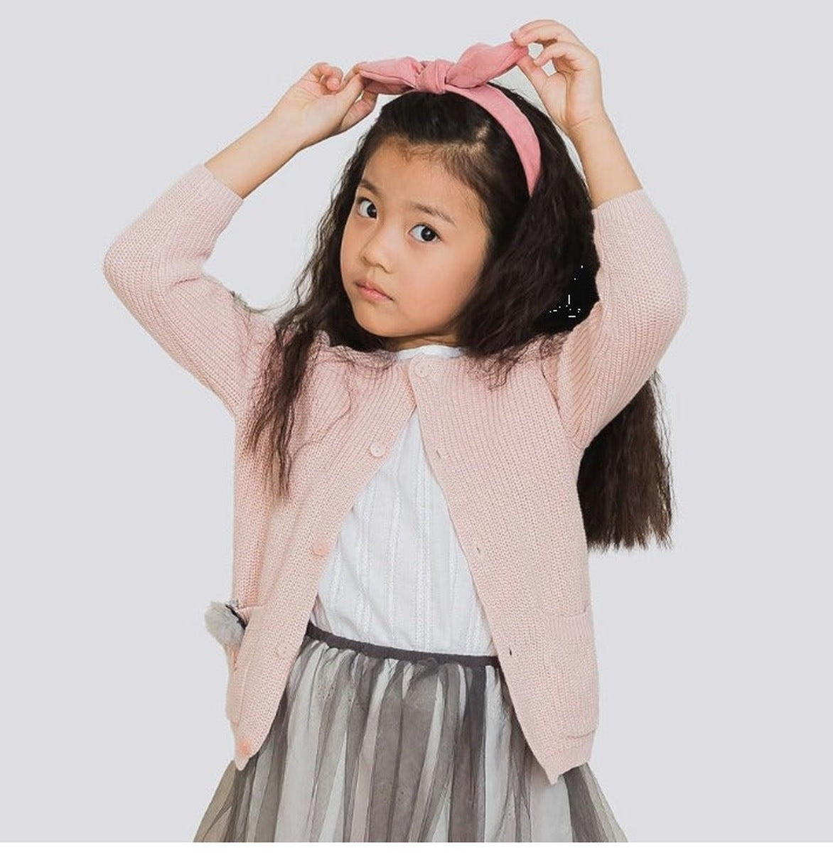 Flower Knitted Button-Down Cardigan | AIMAMA - CapuletKids