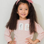 Pink Floral Embroidered Longsleeve | AIMAMA - CapuletKids