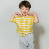 Yellow Cotton Printed Shirt