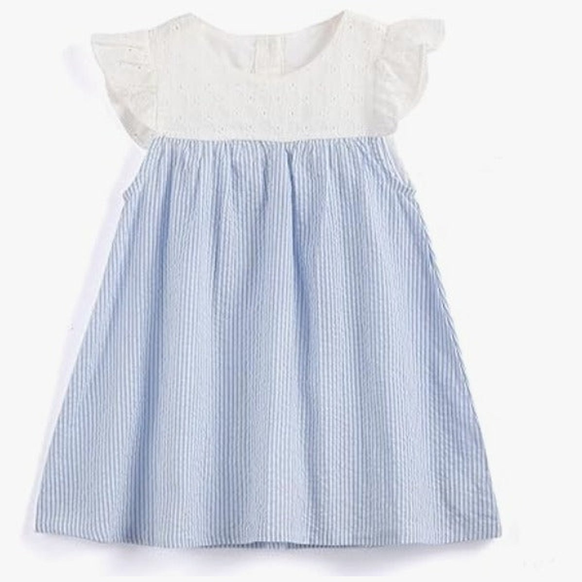 Ruffle Sleeve Striped Dress | AIMAMA - CapuletKids