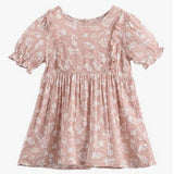Pink or Grey Floral Print Dress | AIMAMA - CapuletKids