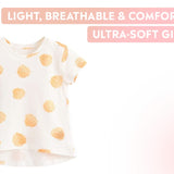 Orange Polka Dots Tee | AIMAMA - CapuletKids