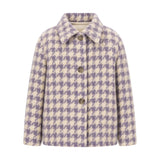 Tocoto Vintage Check Mohair Jacket Ciruela