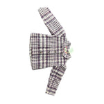 Tocoto Vintage Check Mohair Jacket Ciruela
