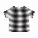 Aimama Checkered Black & White Shirt, back view