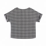 Aimama Checkered Black & White Shirt, back view