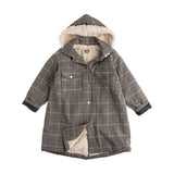 Tocoto Vintage Checked Hood Parka Coat
