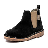 Cienta Shoes Black Suede Zipper Boot