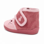 Cienta Shoes Kitty Slipper Bootie - Pink, back view