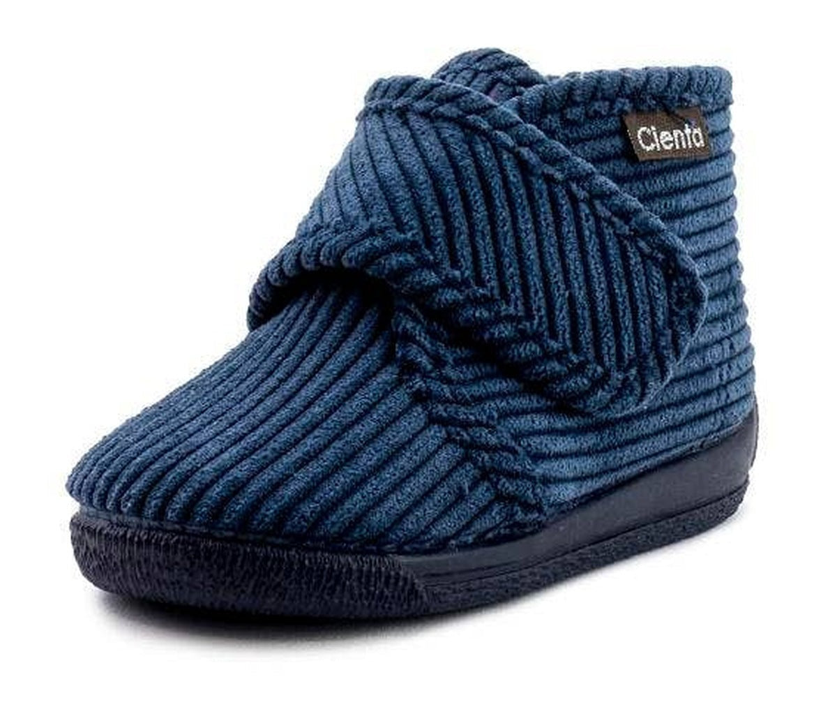 Corduroy Navy Slipper Bootie by Cienta Shoes