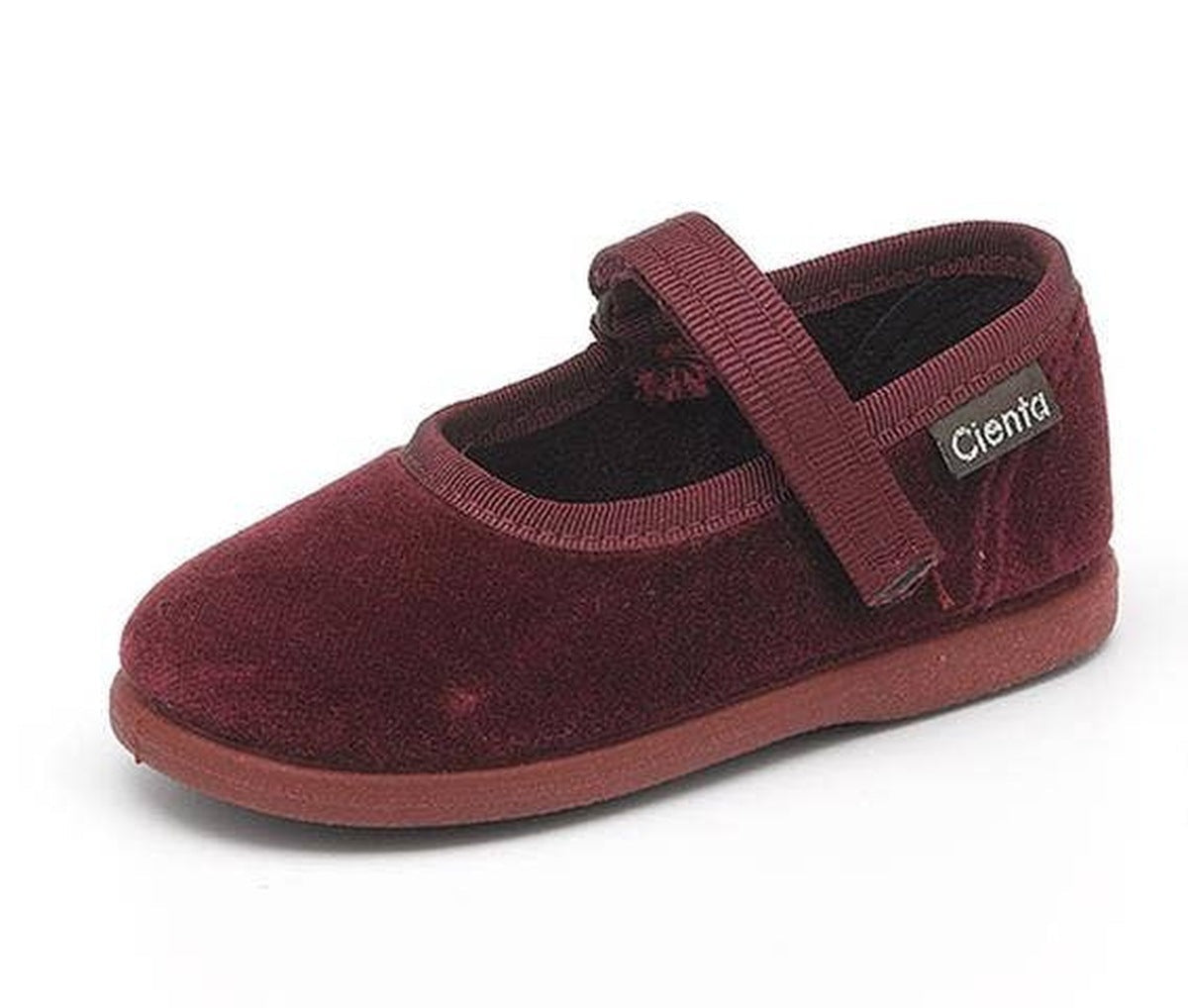 Burgundy Velvet Mary Jane Shoes by Cienta Shoes