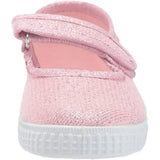 Cienta Canvas Mary Jane, Pink Metallic