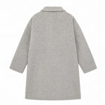 Tocoto Vintage Embroidered Grey Trench Coat, back view