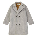 Embroidered Grey Trench Coat by Tocoto Vintage