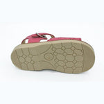 Aladino Classic Leather Sandals with Buckle, Fuchsia (EU 22 & 29)
