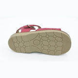 Aladino Classic Leather Sandals with Buckle, Fuchsia (EU 22 & 29)