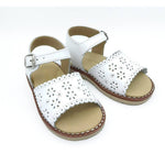 Aladino Classic Leather Sandals with Buckle, Fuchsia