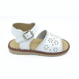 Aladino Classic Leather Sandals with Buckle, Fuchsia