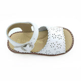 Aladino Classic Leather Sandals with Buckle, Fuchsia