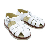 Aladino Closed Toe Roman Leather Sandals