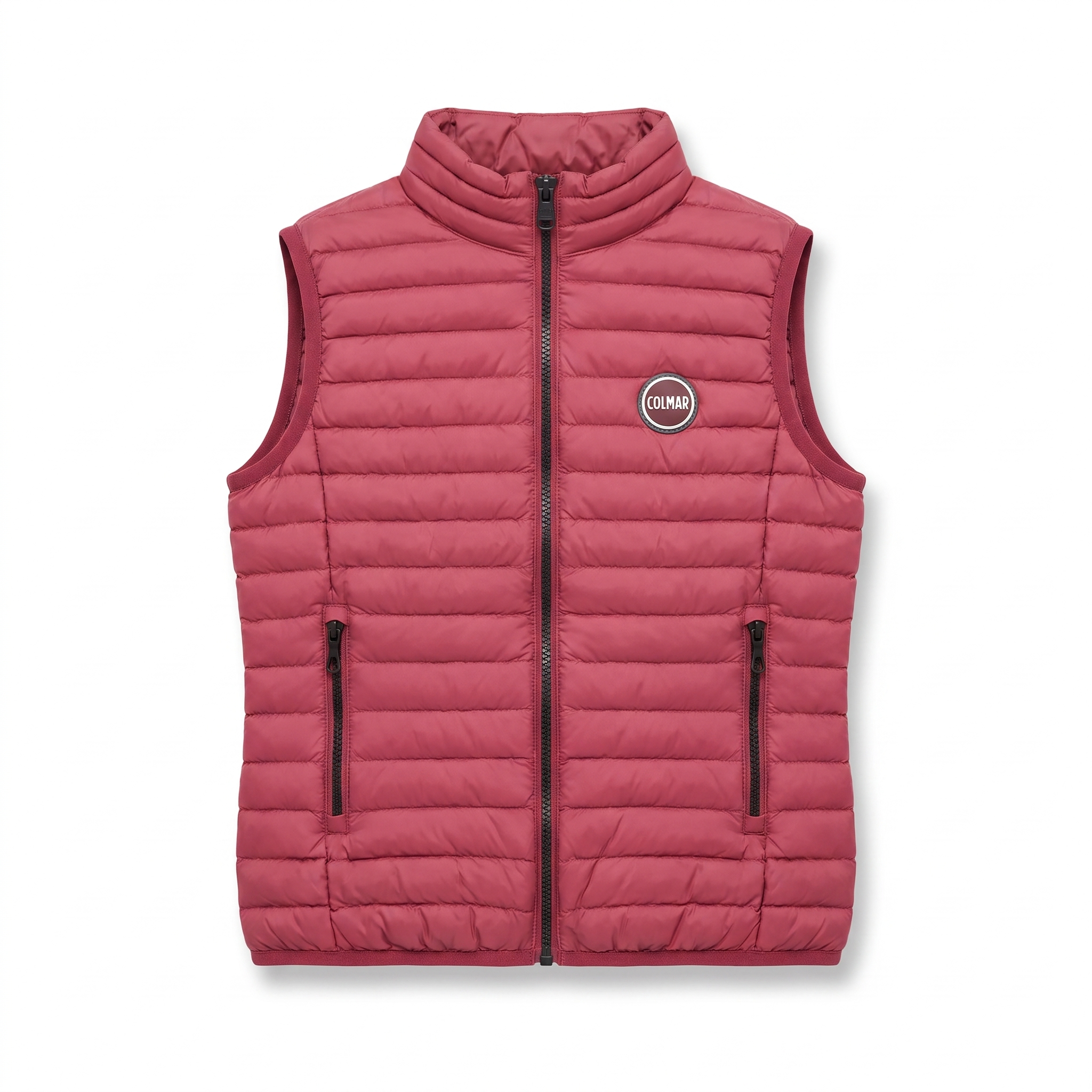 Colmar raspberry quilted down gilet for kids