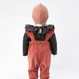 Tocoto Vintage Ruffled Yoke Bodysuit Pink