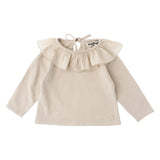 Baby T-Shirt With Voile Collar W51722: Pink