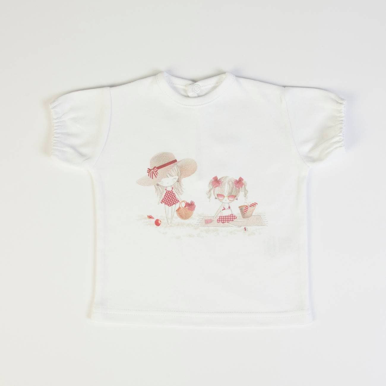 T-shirt + woven skirt - White/red - CapuletKids