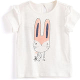 White Rabbit Print Tee | AIMAMA - CapuletKids