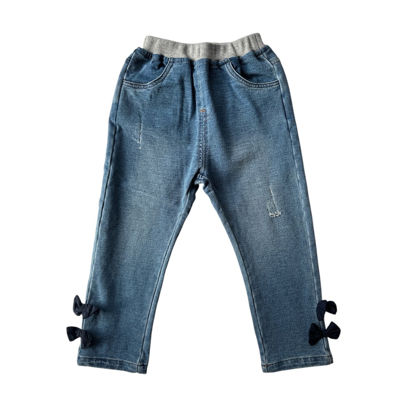 Aimama Bow-Detail Denim Pants