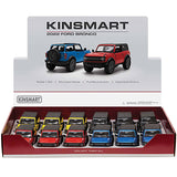2022 Ford Bronco (Hard Top) Die Cast Cars 12-unit Display