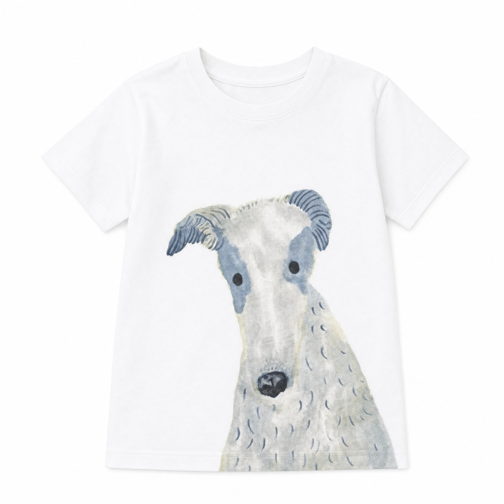 Aimama Doggie Doodle T-Shirt, front, flat on white