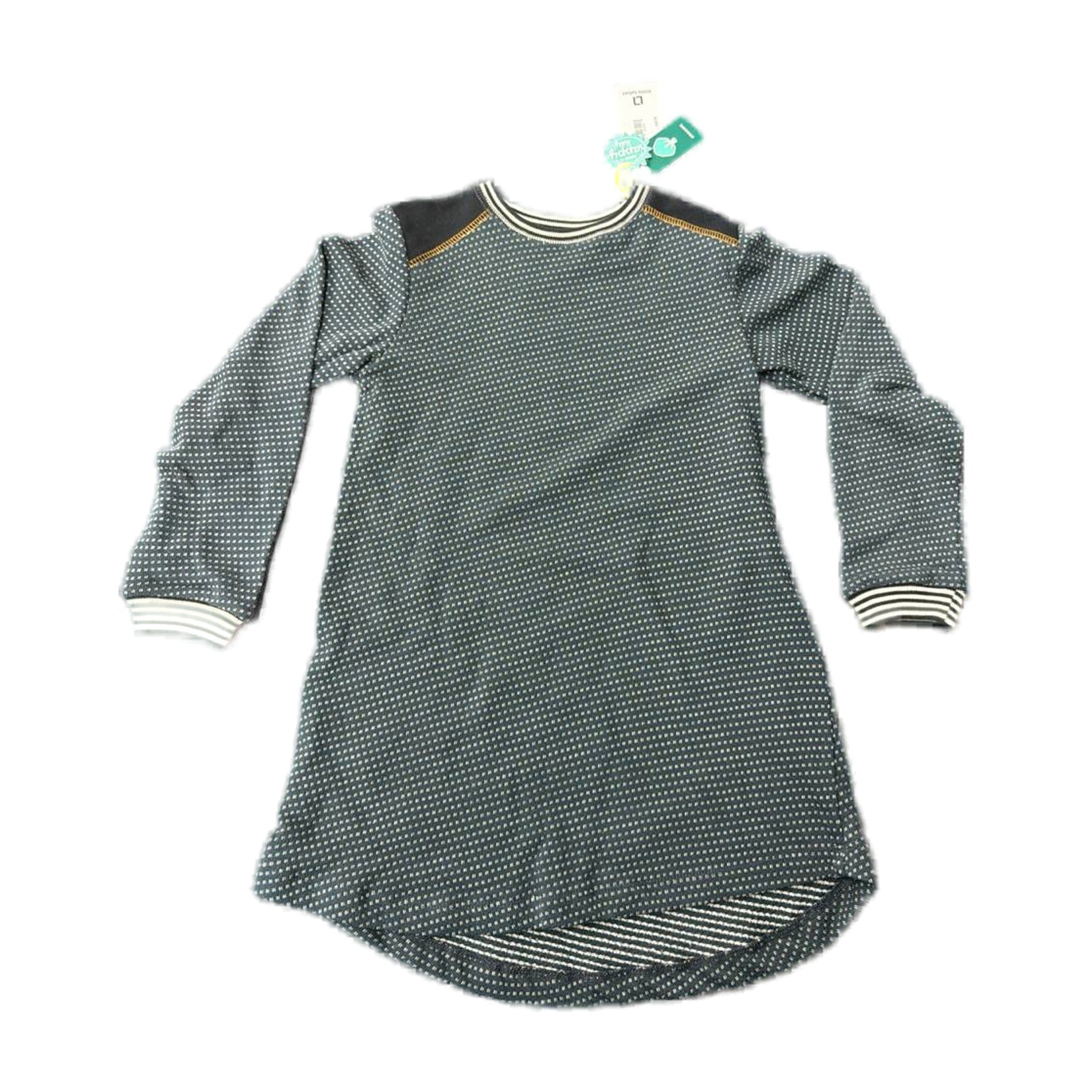 little label Dotted Sweatdress Black