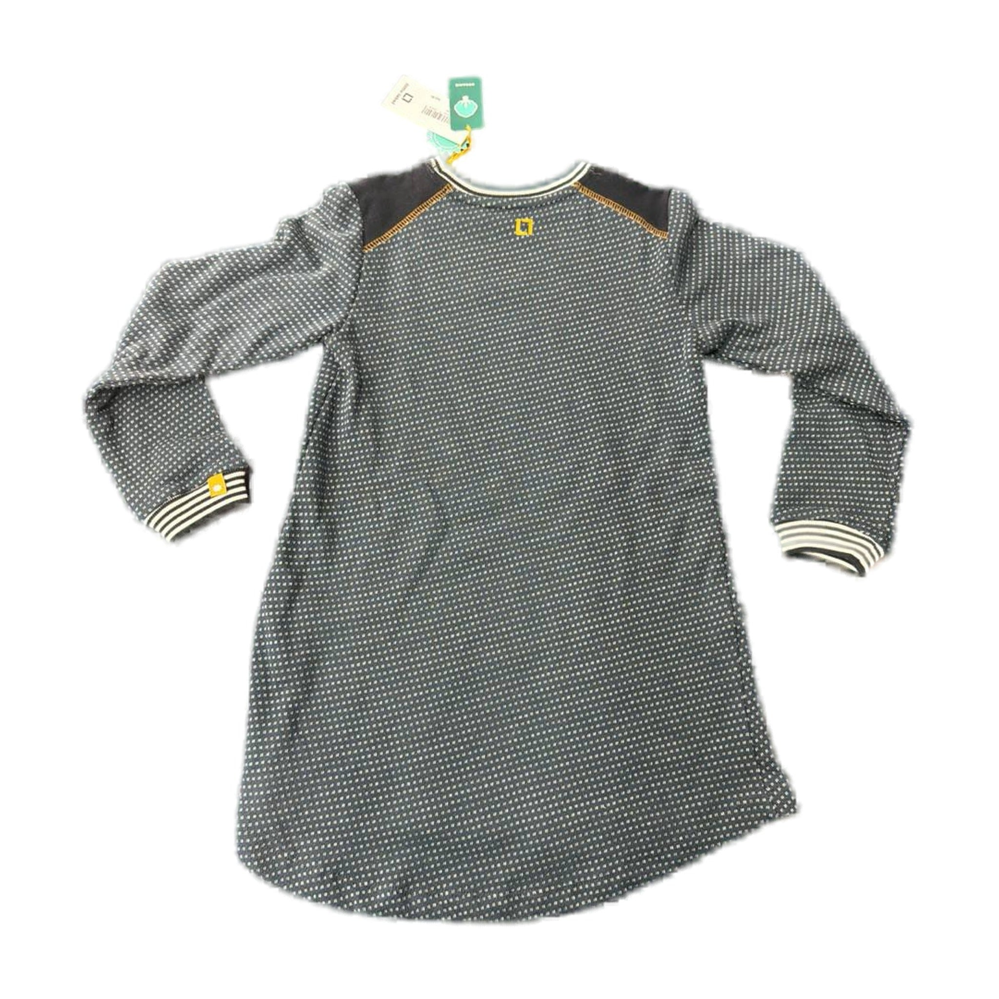 little label Dotted Sweatdress Black