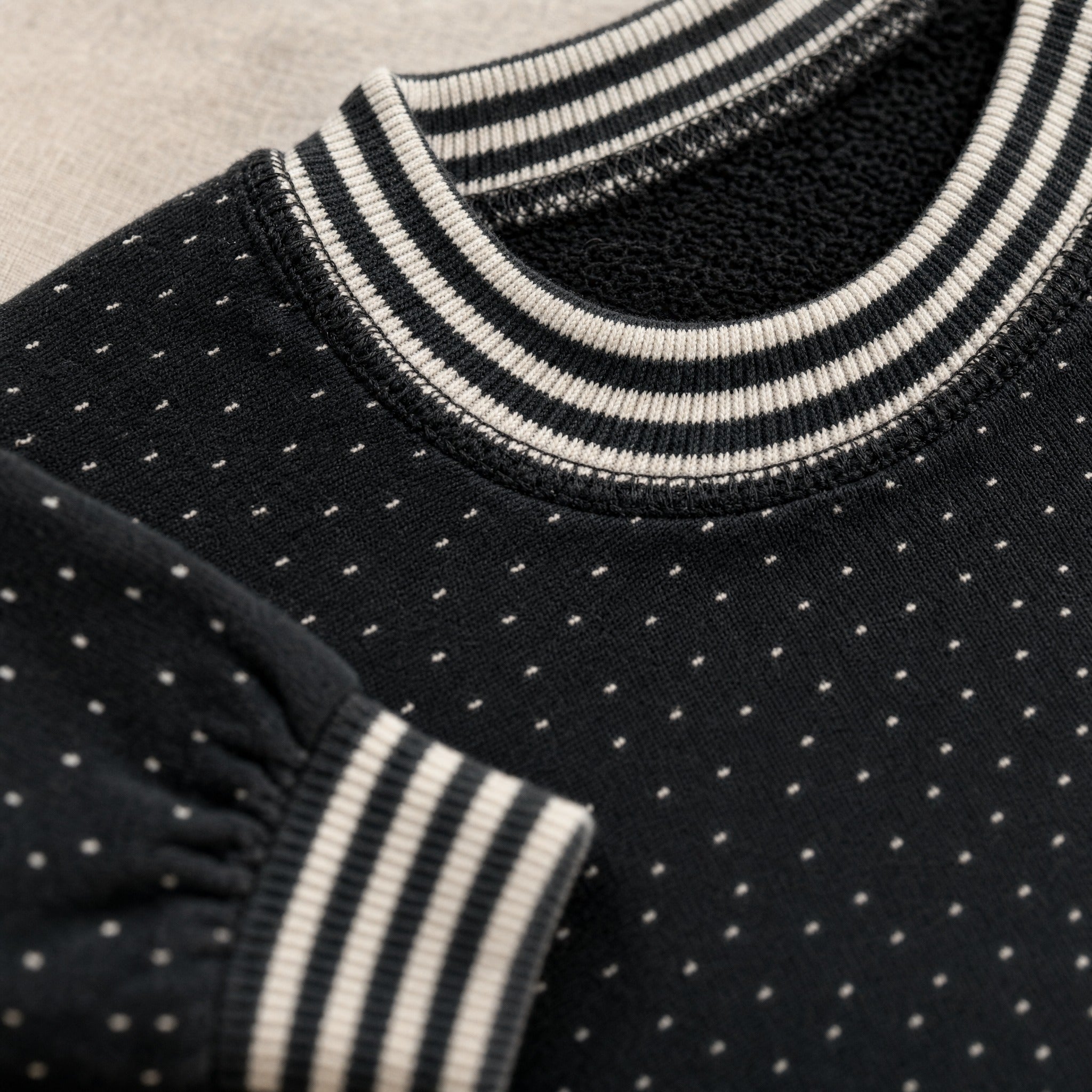 dotted-sweatdress-black-little-label detail