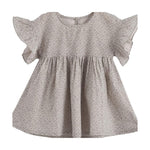Aimama Grey Floral Ruffle Sleeve Shirt