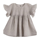 Aimama Grey Floral Ruffle Sleeve Shirt
