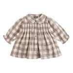 Brown & Beige Plaid Dress | TOCOTO VINTAGE - CapuletKids