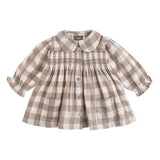 Brown & Beige Plaid Dress | TOCOTO VINTAGE - CapuletKids